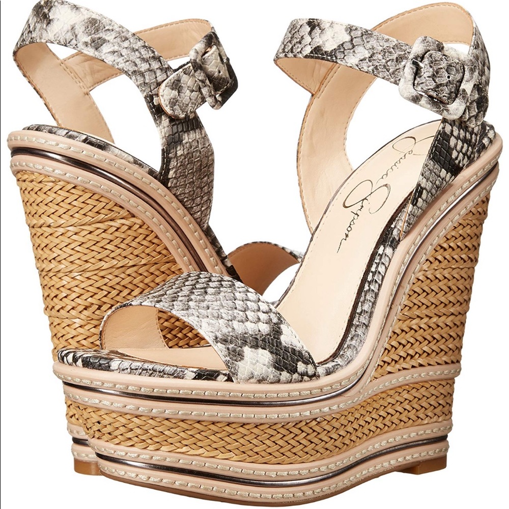 Jessica Simpson Sexy high platform Wedge Sandal